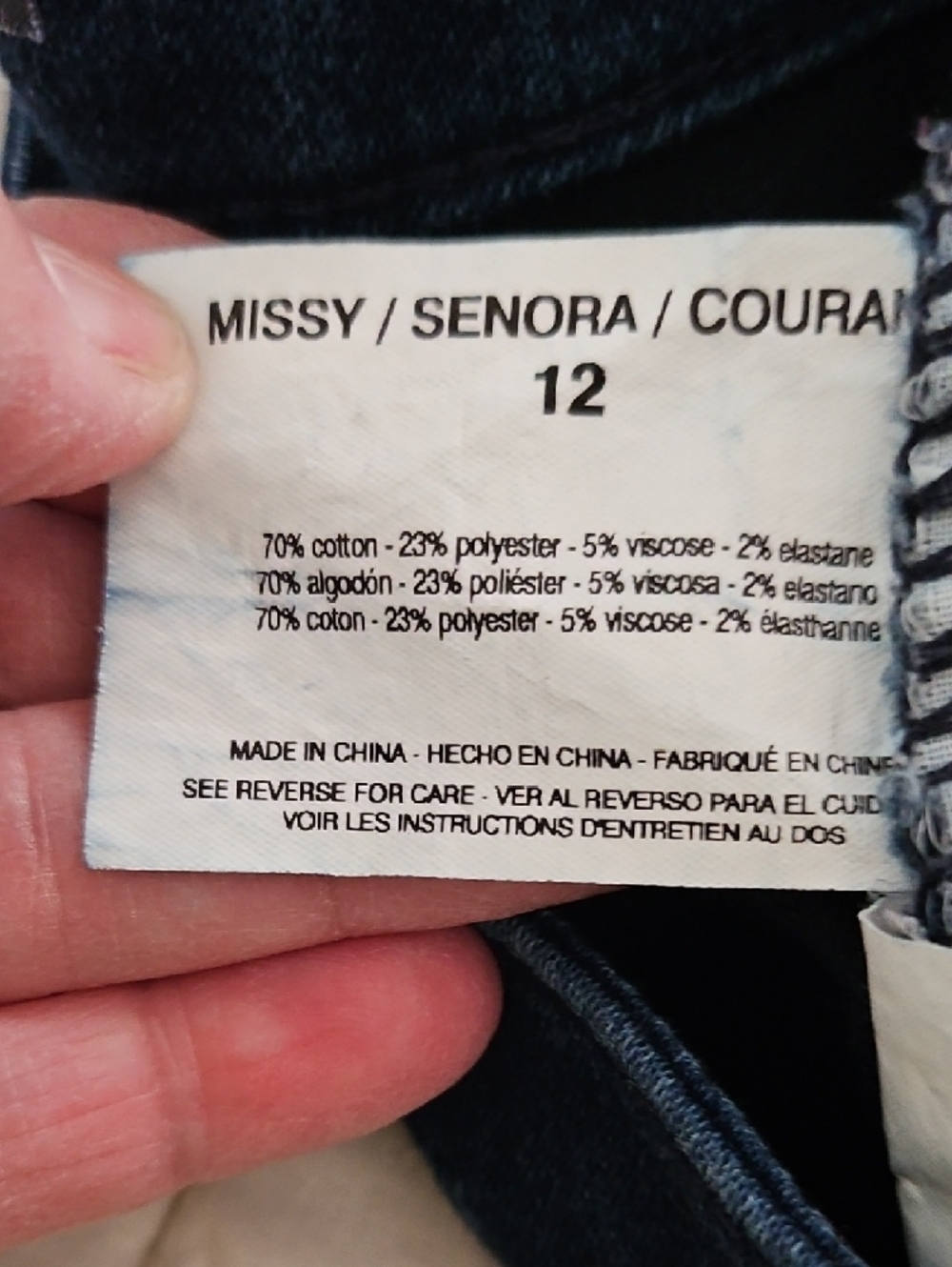 Bandolino 'Selene' Dark Wash Jeans - Size 12 - Picture 8 of 9